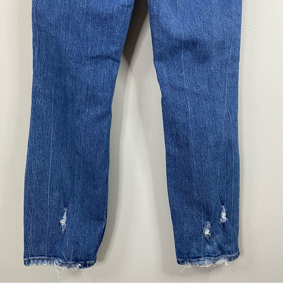 Abercrombie & Fitch Curve Love High Rise Distressed Mom Jeans size 0 - Picture 10 of 11